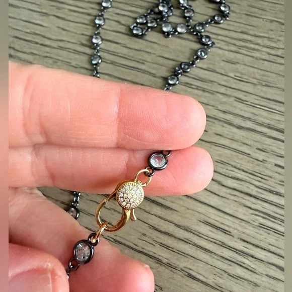 Freida Rothman Lumi Black Bezel Chain - Picture 4 of 5